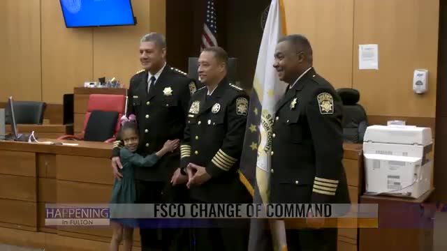Fulton County sheriff's office marks command transition from Chief Johnson to Chief Clark