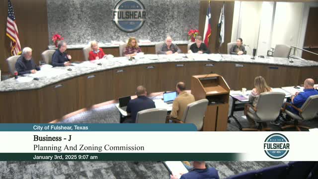 Fulshear planning commission recommends 100-foot monopole cell tower, approves plats and rezones two tracts into downtown district
