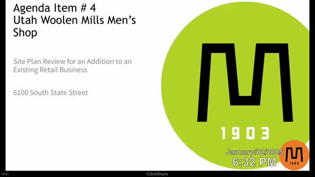 Planning commission approves 469-square-foot addition to Utah Woolen Mills on State Street