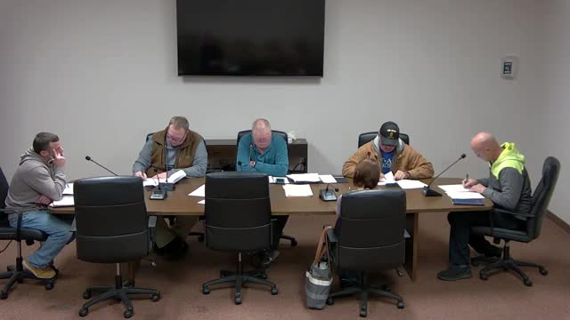 Committee reviews upcoming bid dates and maintenance projects: animal shelter, health department, HVAC units and senior center flooring