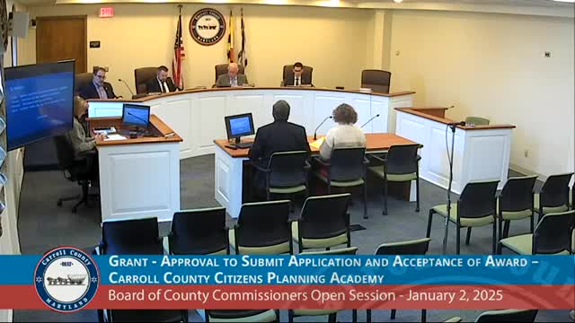 Carroll County departments to apply for and accept Maryland 250 grants for citizens academies