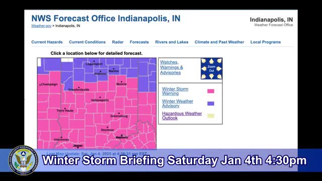 Delaware County EOC issues winter storm warning; motorists urged to avoid travel
