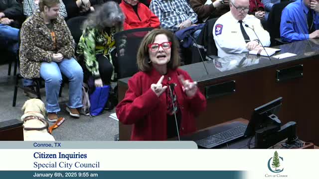 Conroe council adopts new rules narrowing public comment to posted agenda items after heated debate