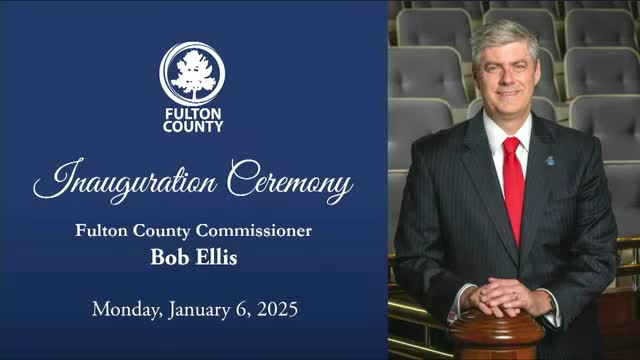Bob Ellis sworn in in brief Fulton County swearing-in ceremony