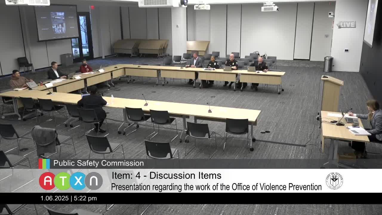 Office of Violence Prevention outlines public-health approach, hot-spot focus and firearm-surrender project