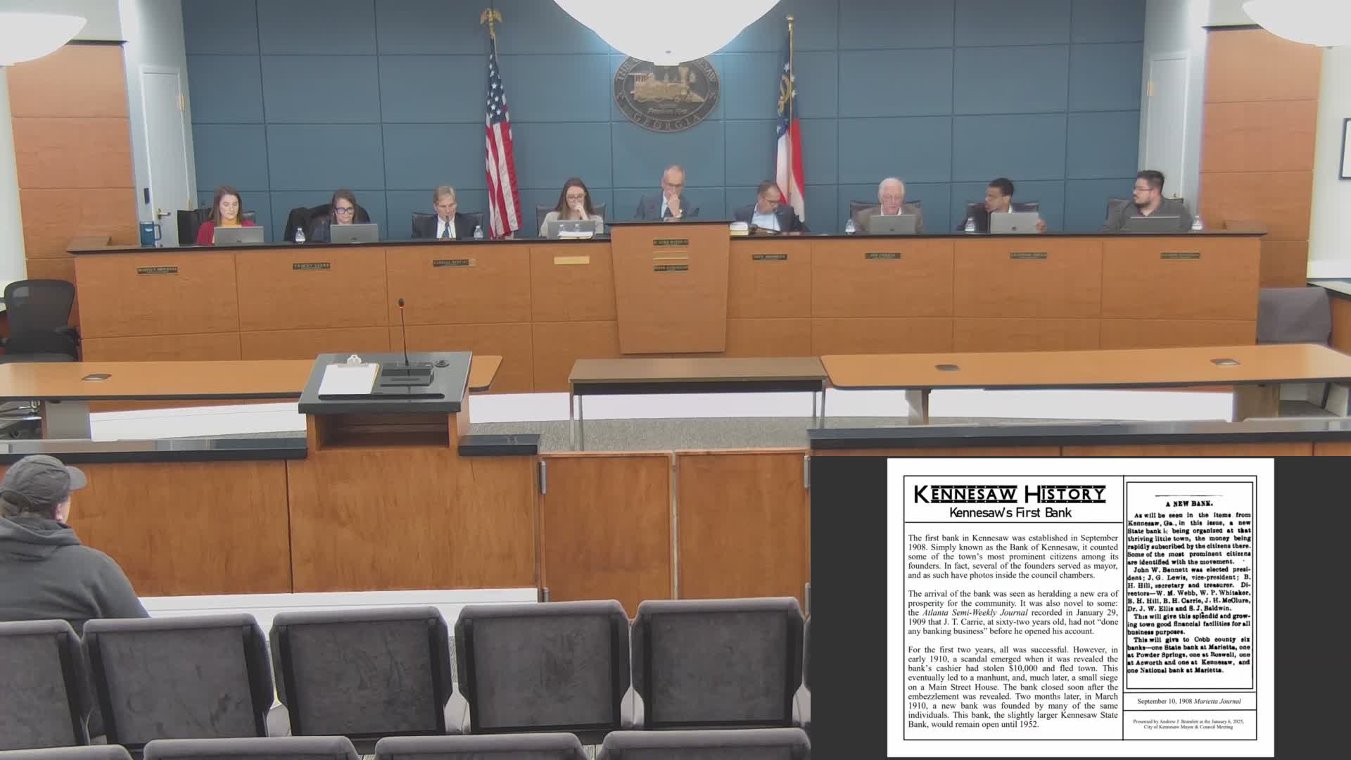 Council names Pat Farris mayor pro tem for 2025; Farris abstains from vote