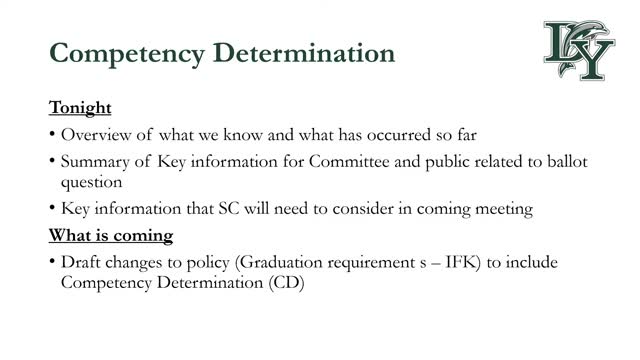 Dennis‑Yarmouth to draft competency‑determination policy after Question 2; roughly 16 seniors may need new pathway