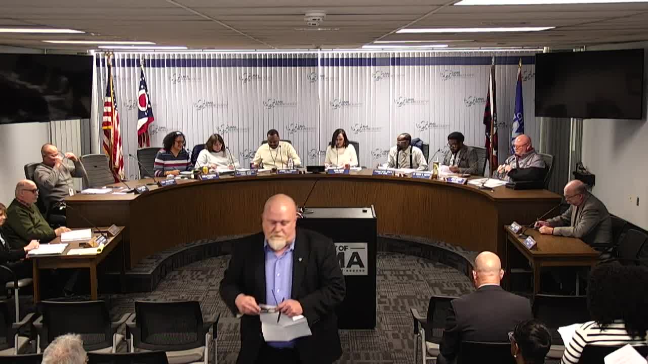Lima City Council approves a slate of first‑reading ordinances, schedules alley vacation hearing and appoints civil service board member