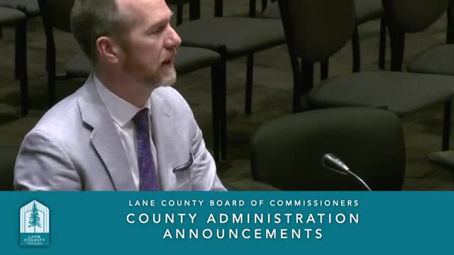County administrator: Lane County will be able to access $19.56 million EPA resiliency grant Jan. 10; elections director to depart