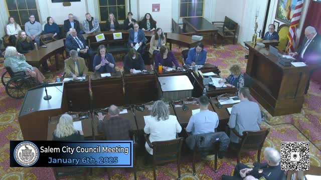 Salem City Council elects Conrad J. Posnierski president for 2025