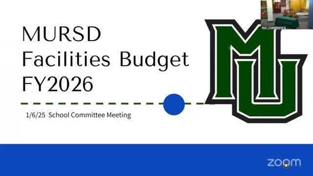 Facilities director outlines maintenance projects, energy contracts and fuel strategy ahead of capital requests