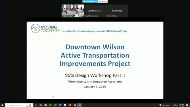 Teton County approves 90% design for Wilson multimodal plan with targeted changes