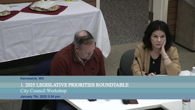 Kennewick outlines top state priorities: property tax flexibility, public‑works funding and clarity on juvenile interrogation