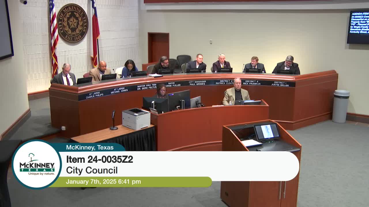 Votes at a glance: McKinney council approves several land-use and permit items Jan. 7