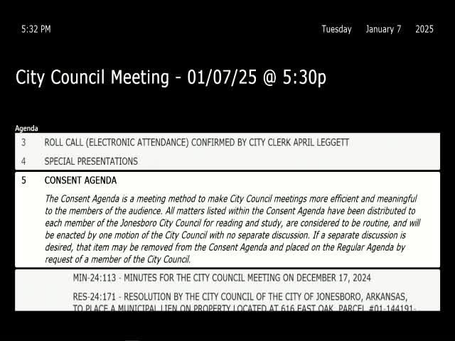 Jonesboro council approves CCSWDA budget and traffic-sign ordinance; advances two measures to third reading