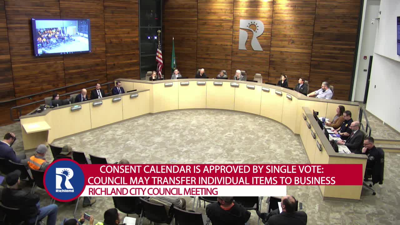 Votes at a glance: Richland council approves consent calendar and relinquishes Queensgate easement