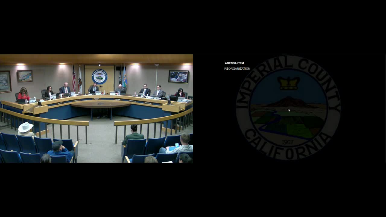 John Hawk elected Imperial County board chair; Jesus Escobar named vice chair