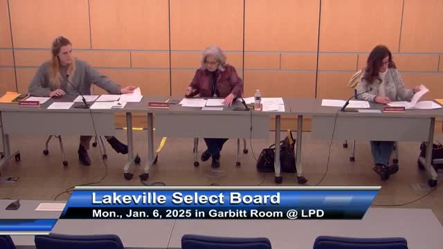 Select Board actions: minutes approved, delegate appointments, license approvals and continuances