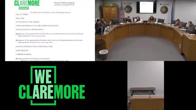 Claremore council approves two appointees to Grand Gateway Board