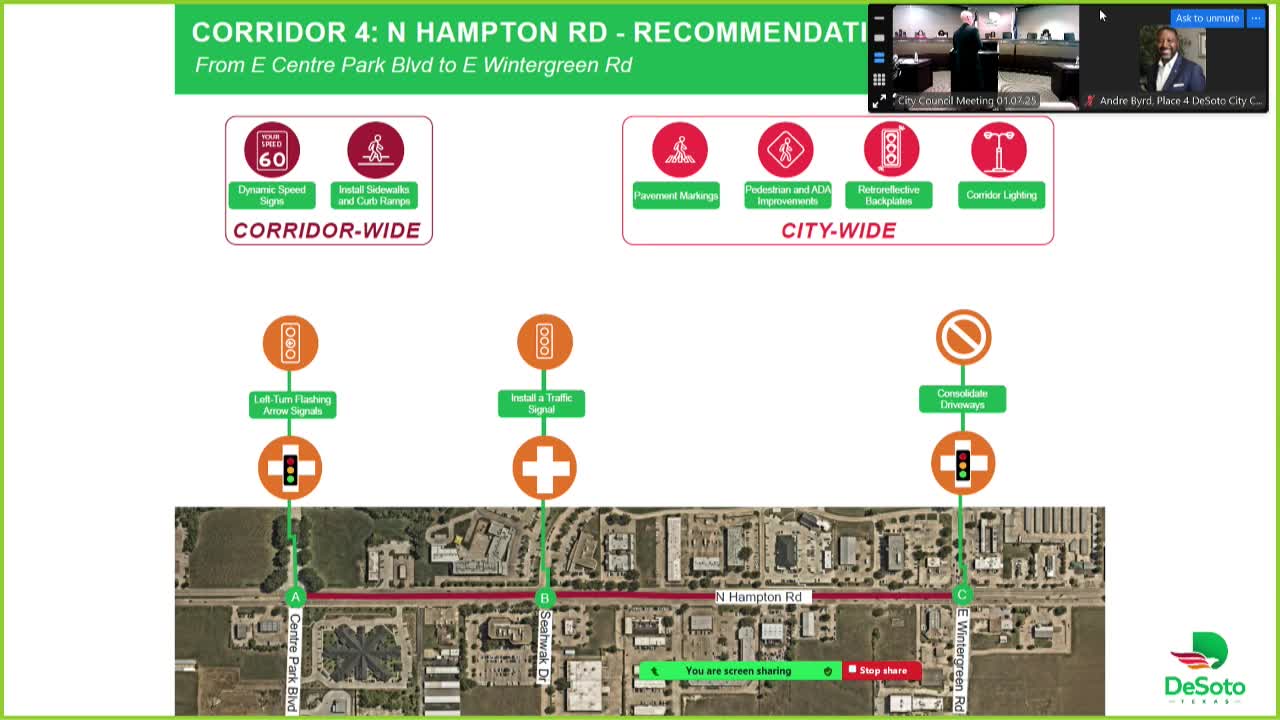 DeSoto staff unveil Comprehensive Safety Action Plan aiming for 'Vision Zero' by 2035