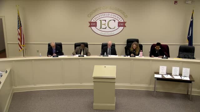 Votes at a glance: Edgefield County Council approves audit, land-use ordinance second reading, impact-fee study referral, collections MOU, hurricane after‑acton