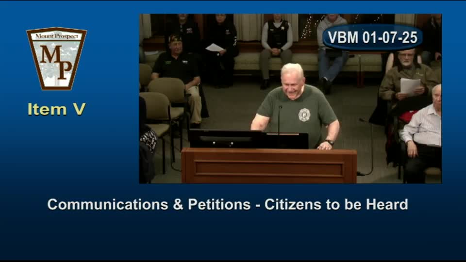 Residents raise varied concerns: Fire Buddies donation, VFW centennial, bike path designs and drainage at Crystal Towers