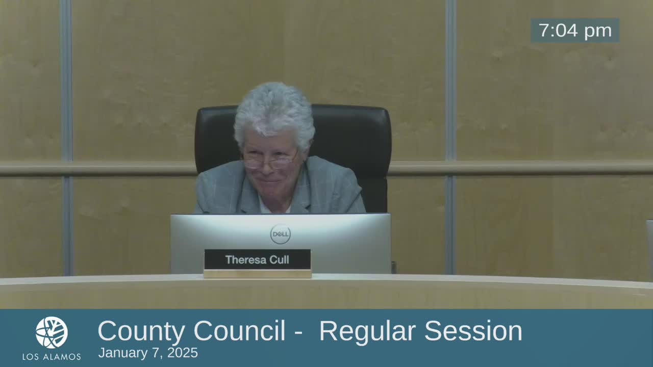 Los Alamos County Council adopts 2025 state priorities, adds malpractice‑reform language and references nuclear energy