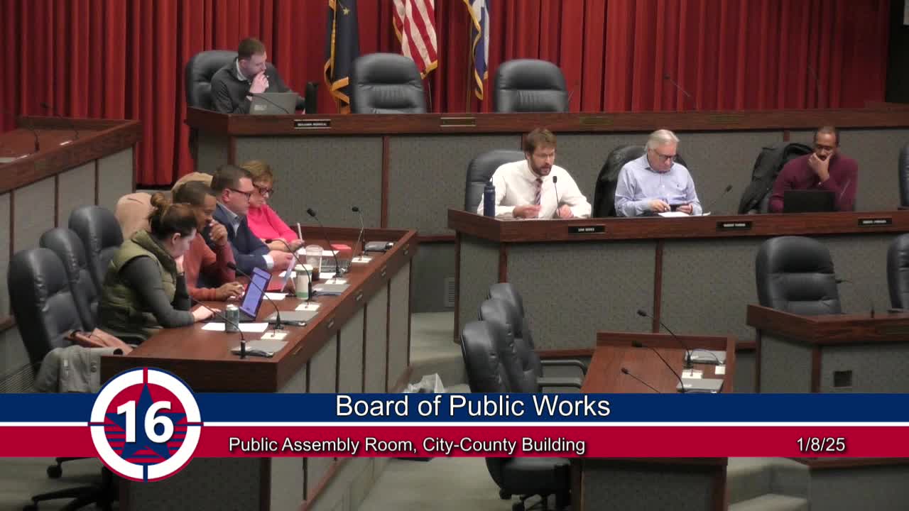 Board of Public Works approves multiple construction contracts, change orders and fuel supply agreements