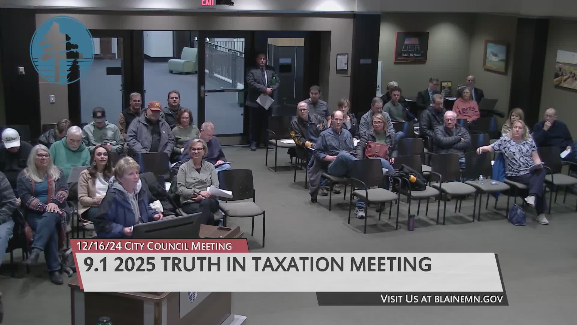 Blaine residents voice frustration over proposed 14% property tax increase amid rapid development