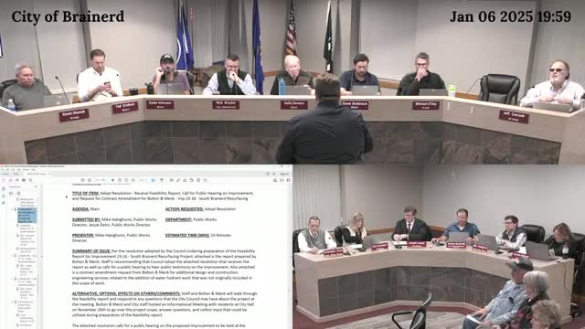 Council approves contract amendment to add hydrant replacements to South Brainerd resurfacing project