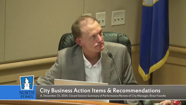 North Saint Paul council adopts consent agenda, approves closed-session summary