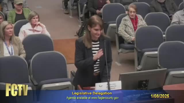 Flagler delegation hears local requests for trails, water and public‑safety projects as officers are elected