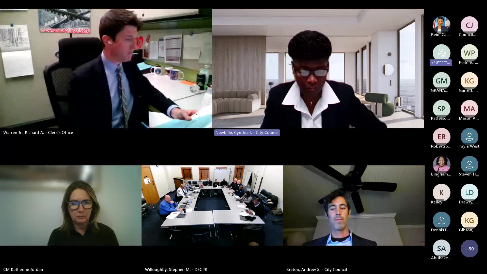 Council committee approves Dec. 2 minutes; chief of staff previews office renovation, staffing and legislative priorities