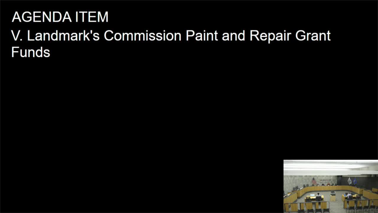Waukesha Landmarks Commission defers response on Blair House boundary change; hears grant, fee and security updates