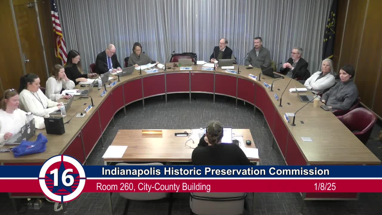 Historic preservation commission approves large Pacers window graphic for Field House with staff oversight