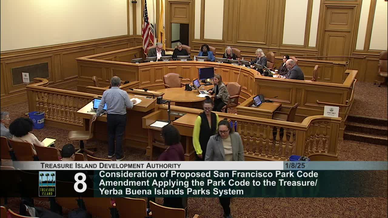 TIDA board backs extending San Francisco park code to Treasure Island and Yerba Buena Island parks