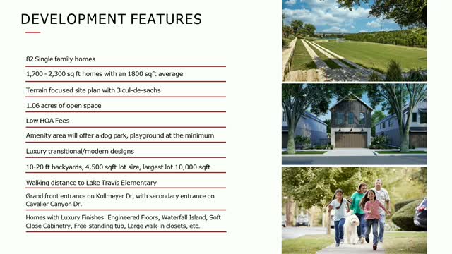 Lakeway developers unveil plans for 82 luxury homes with expanded green space and amenities