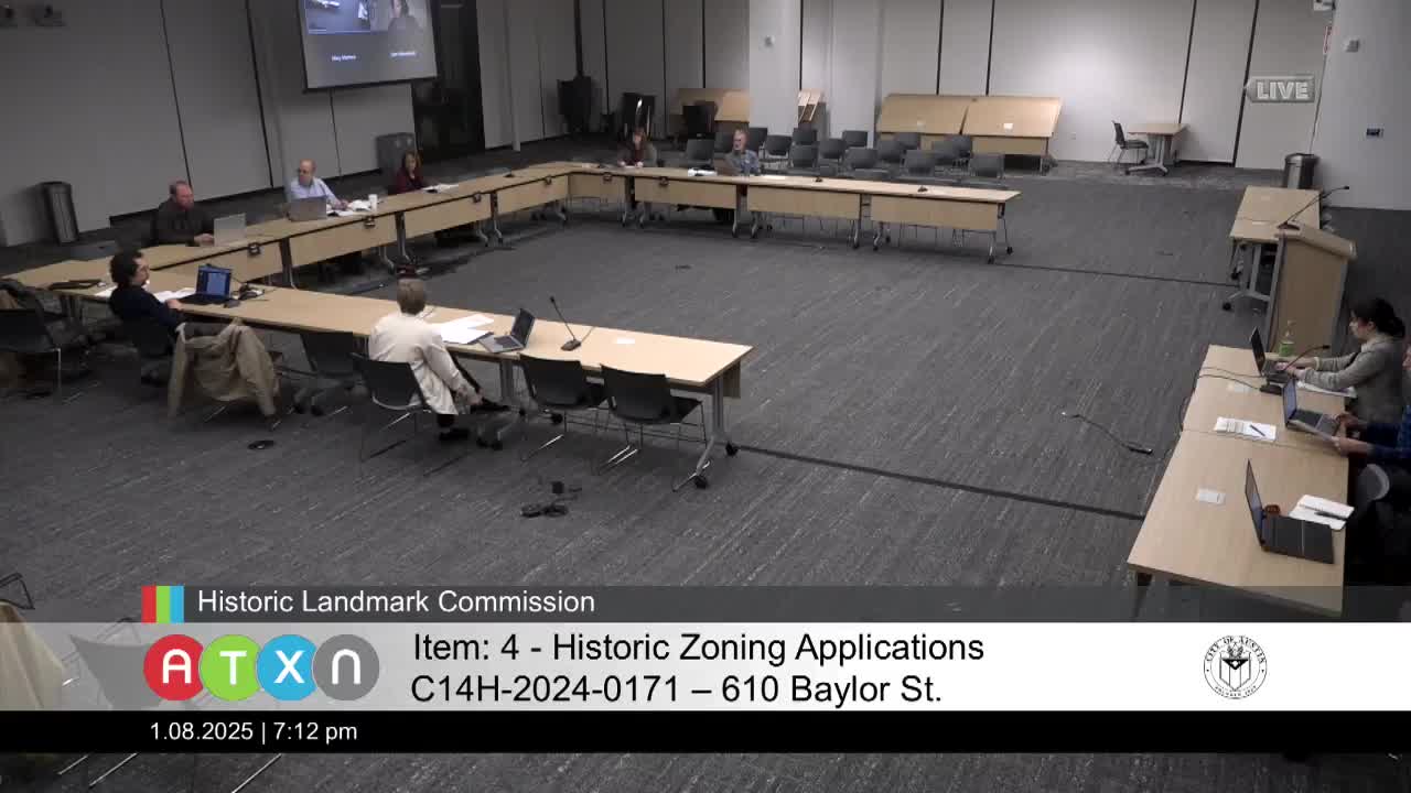 Austin Commissioners Approve Historic Zoning for Restored Baylor Street Architectural Gem