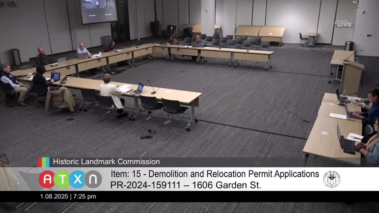 Votes at a glance: Historic Landmarks Commission actions, Jan. 8, 2025