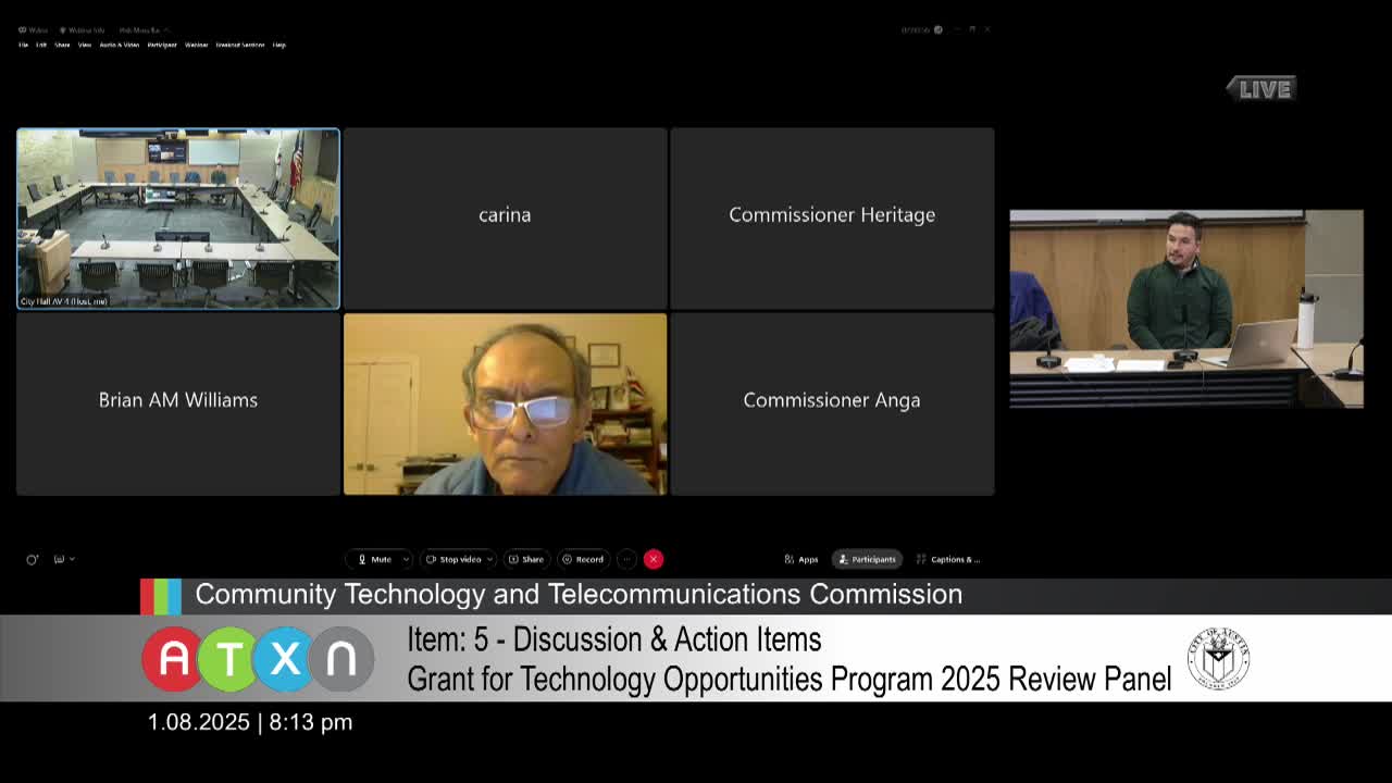 Commission approves eight-member GTOPS review panel and unanimously adopts minutes from Nov. 13 meeting