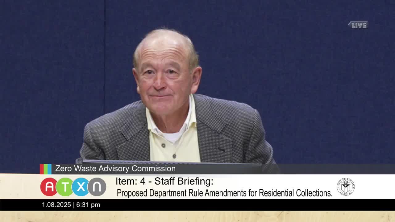 Austin Resource Recovery proposes earlier setout time, clarifies return-trip and contamination fees