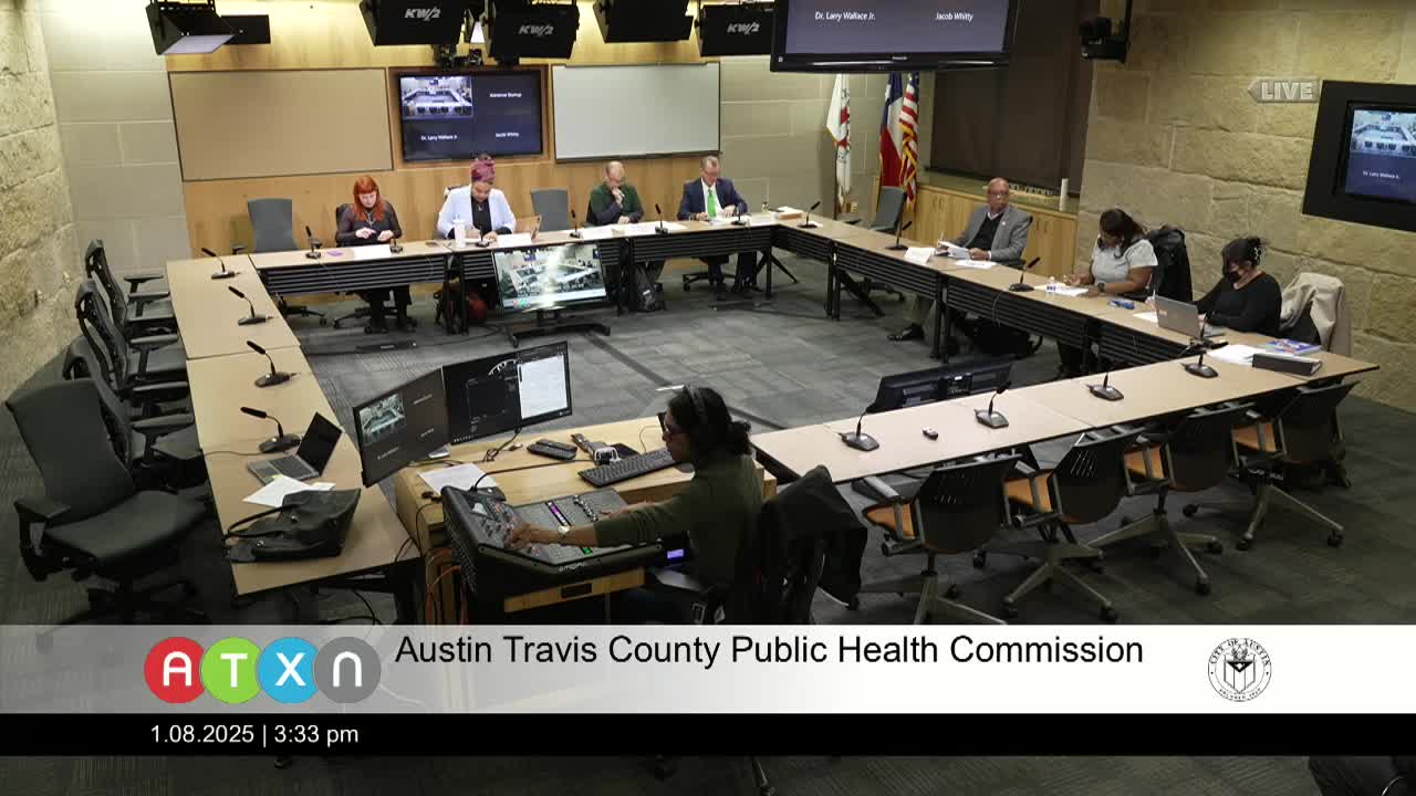 Public Health Commission approves minutes and community health worker recommendation; liaison change by consent