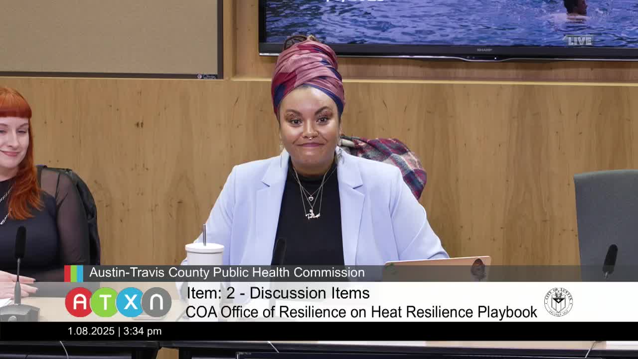 Austin officials present Heat Resilience Playbook outlining 56 actions to shield vulnerable communities