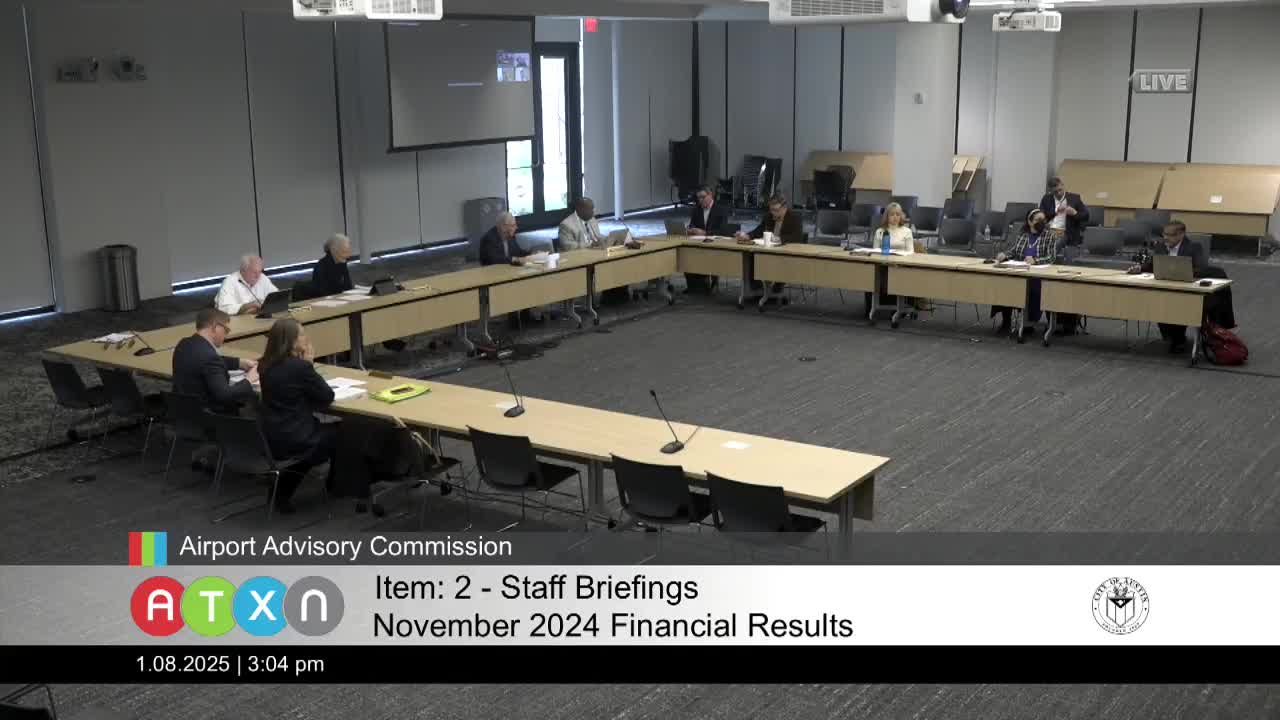 Austin airport CFO: November passenger traffic down, revenues modestly ahead of last year