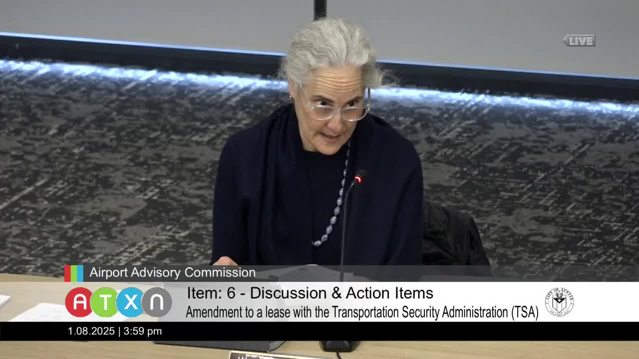 Commission approves TSA lease amendment and a package of procurement contracts for airport operations and program controls