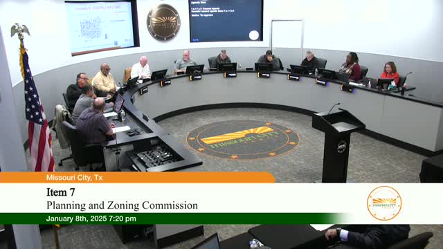 Planning and Zoning Commission: consent approvals, a preliminary-plat denial and other meeting actions