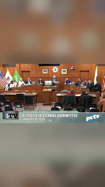 Pittsfield School Committee member moves to accept reports on education spending and governor's budget update