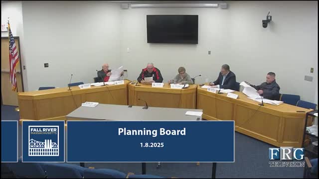 Fall River Planning Board unanimously endorses five Form A subdivision and lot‑merge filings