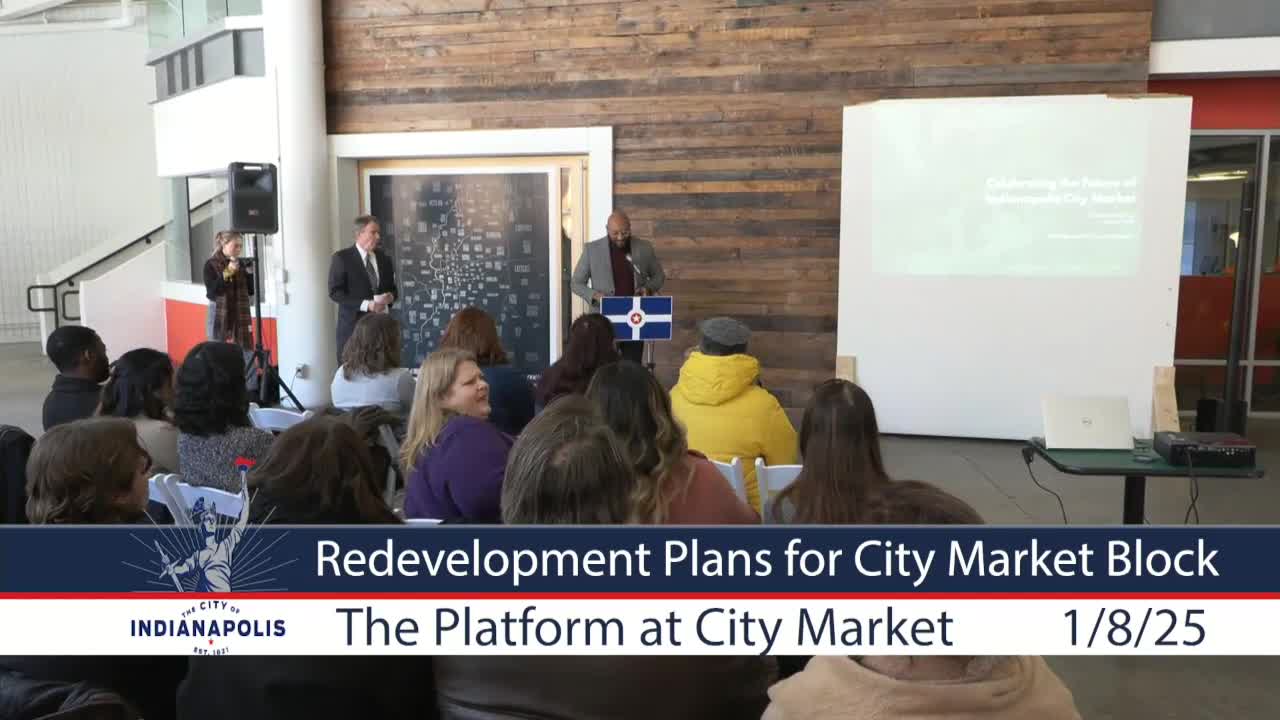 City, developers unveil plan to redevelop City Market campus; plaza to reveal historic Tomlinson Hall catacombs