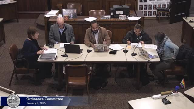 Ordinance committee seeks draft ordinance, mayoral appropriation for municipal hearings officer required by state law